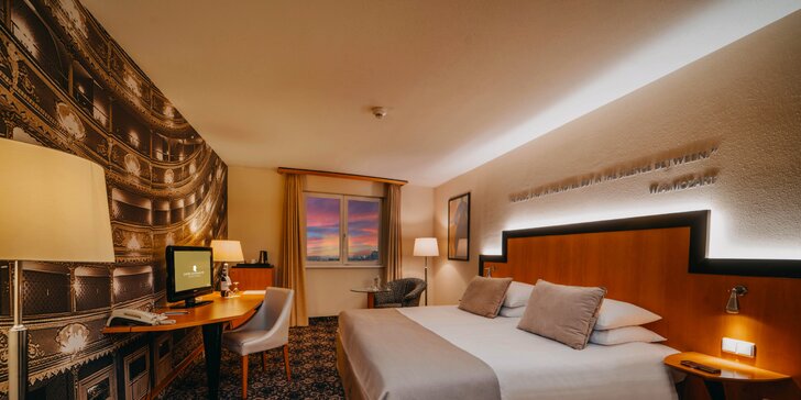 Luxusní pobyt ve 4* hotelu na Vinohradech: snídaně i možnost wellness