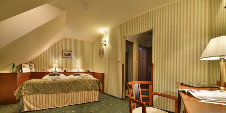 4* hotel v klidné části Mariánských Lázní: polopenze, wellness i masážemi