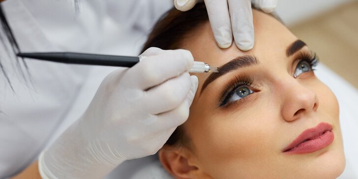 Permanentní make-up: obočí, oční linky i rty a balíček péče na doma