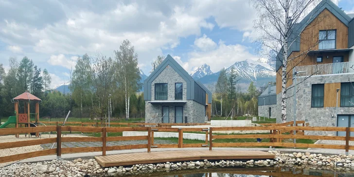 Dovolená v moderně zařízené chatě na úpatí Vysokých Tater i lahev vína