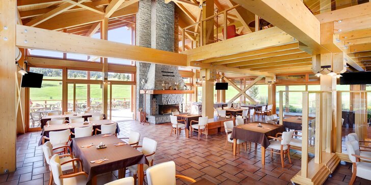 Degustační menu v golfovém resortu Ostravice: 5chodové menu s telecím steakem a vinným párováním pro 2 osoby