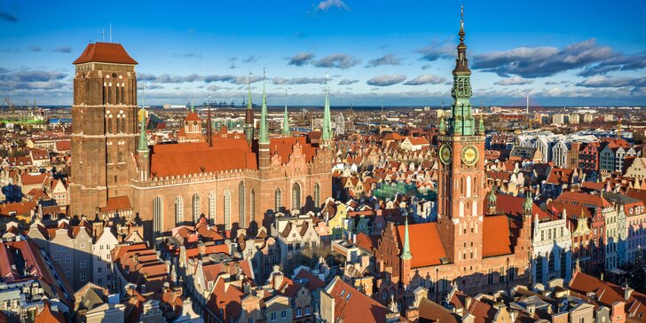 Dovolená v centru města Gdaňsk: komfortní ubytování s polopenzí, 2 děti zdarma
