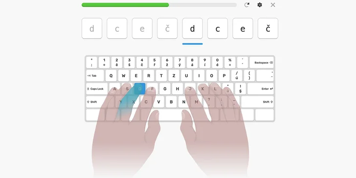 Přestaňte datlovat: online kurz psaní všemi deseti pro 1 osobu