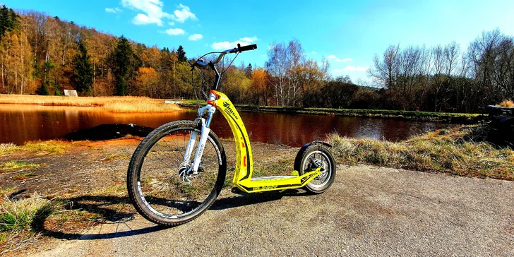 Půjčení elektrokoloběžek na hodinu, den či celý víkend: Lipno nebo Boršov nad Vltavou