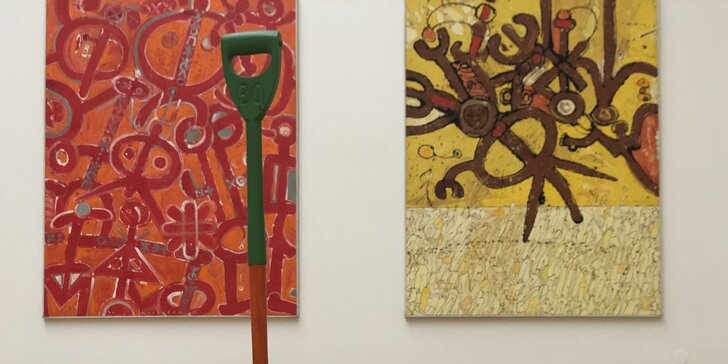 Vstupenky do GVUO na výstavu Eduarda Ovčáčka: vizuální básně, koláže i figurální malby