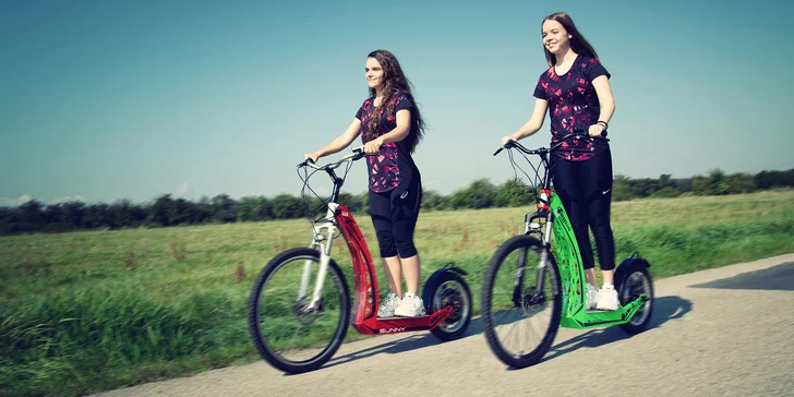 Půjčení elektrokoloběžek na hodinu, den či celý víkend: Lipno nebo Boršov nad Vltavou