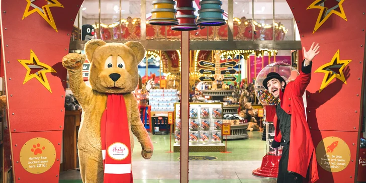 Voucher v hodnotě až 1000 Kč na atrakce v hračkářství Hamleys