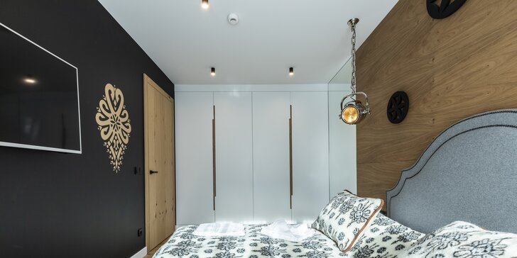 Moderní apartmány v Zakopaném až pro 6 osob: cena za celý apartmán, neomezeně sauny a geotermální bazén