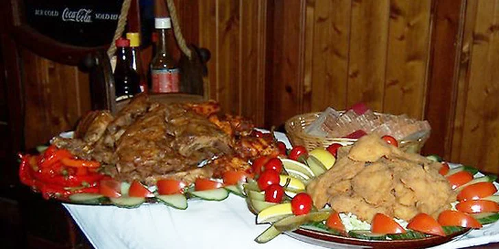 Raut pro 10 lidí - 3 kg masa, zeleninová obloha a chléb