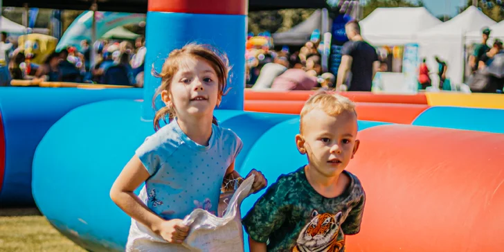 Vstupenka na dětský festival Fesťáček: Fíha Tralala i skákací hrady a animátoři