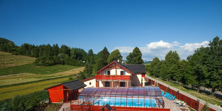 Apartmány v Bešeňové blízko vyhlášeného aquaparku, v ceně neomezený vstup do wellness