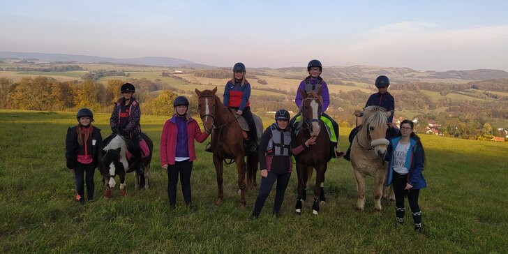 Vyjížďky na koni: poníci pro děti nebo koně pro dospělé