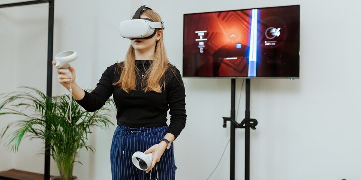 Virtuální realita: 30 nebo 60 minut nejrůznějších her pro 1 až 4 hráče