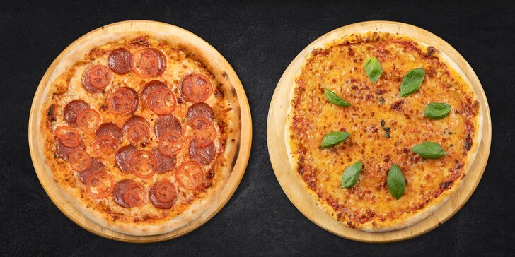 2 nebo 3 pizzy o průměru 33 cm dle výběru k odnosu s sebou v centru Brna