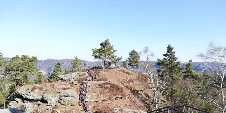 Zážitkový kurz nordic walkingu v Českém a Saském Švýcarsku: cesta s průvodcem vč. zapůjčení holí