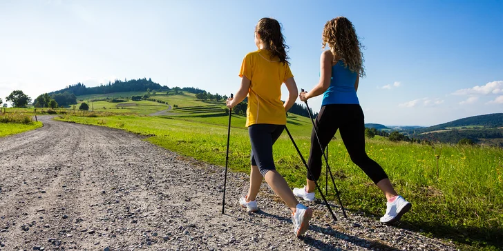 Zážitkový kurz nordic walkingu v Českém a Saském Švýcarsku: cesta s průvodcem vč. zapůjčení holí