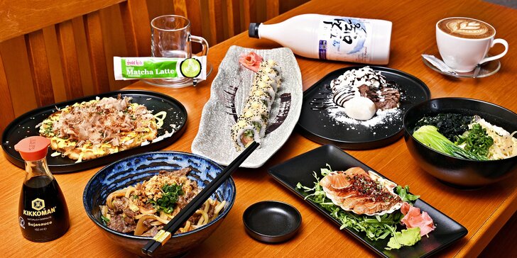Cesta Japonskem: degustační menu pro jednoho či pár, tři chody a nápoj dle výběru i lahev rýžového vína