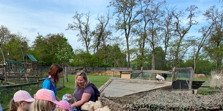 Zábava se zvířátky pro celou rodinu: vstupy do Pohádkové zahrady i kyblík s krmením