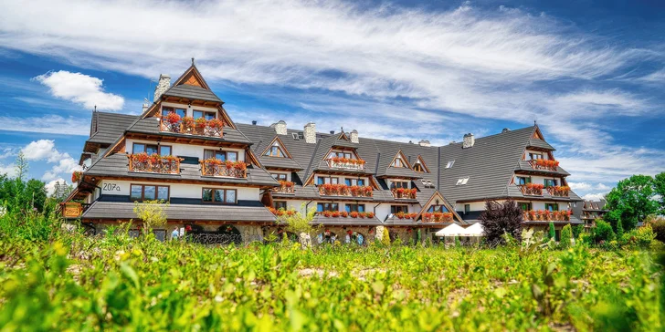 Polské Tatry ve dvou nebo s rodinou: penzion s polopenzí, neomezený wellness i vstup do aquaparku