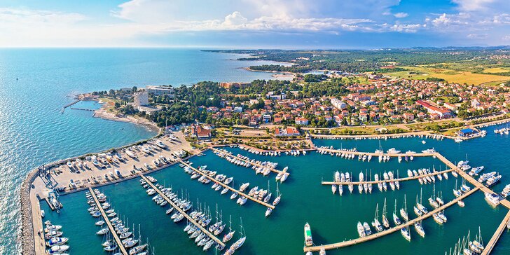 1denní koupání u moře v Umagu na Istrii: doprava luxusním autobusem, 16 termínů od června do září