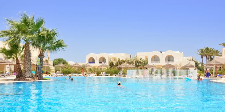 Rodinná dovolená v Tunisku: 4* Djerba Sun Beach Hotel & Spa s all inclusive a dítětem za letenku