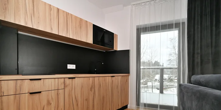 Moderní apartmány v polských Beskydech se snídaní a wellness