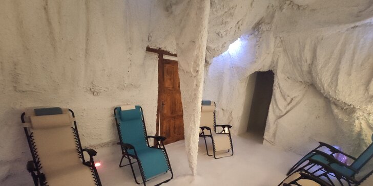Relaxace zdraví prospěšná: pobyt v solné jeskyni pro 1-2 osoby nebo permanentka na 5-10 vstupů