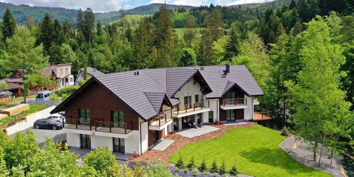 Moderní apartmány v polských Beskydech: snídaně, sauna i turistika