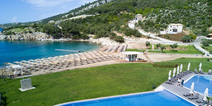 Dovolená na řeckém ostrově Thassos: 7 nocí v 5* hotelu, all inclusive strava, zpáteční letenka