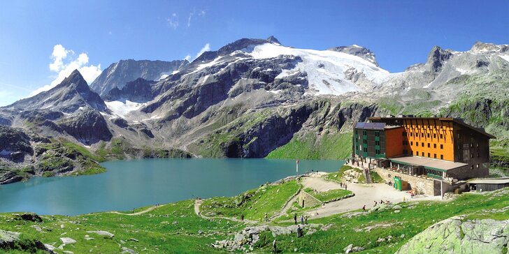 Na výlety do Rakouska: 3* hotel ve výšce 2315 m, u jezera a ledovce, polopenze, wellness, děti do 12 let zdarma