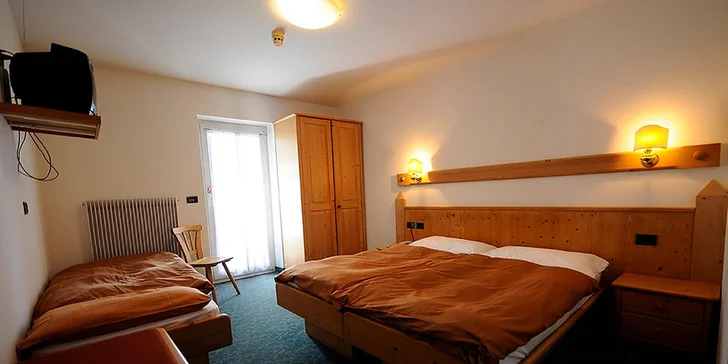 Pobyt v Dolomitech: hotel u sjezdovky s polopenzí i 30 min. ve wellness