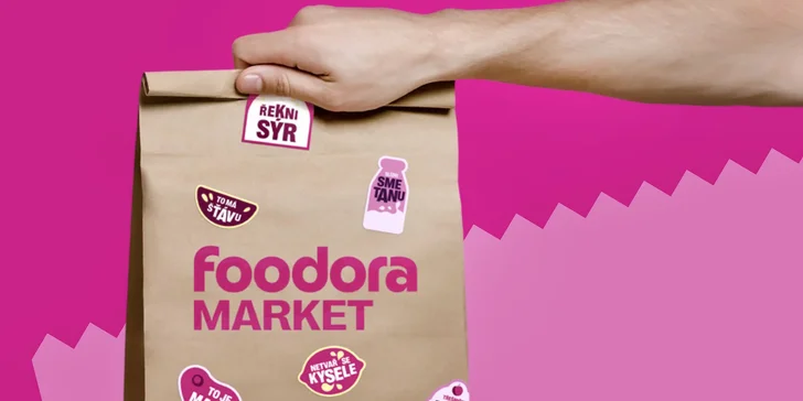 Nákup s dovozem až domů: kredit ve výši 100, 200 nebo 300 Kč na foodora MARKET