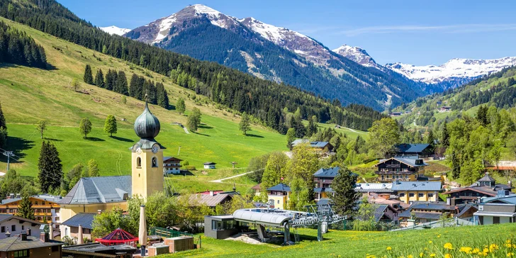 Aktivní dovolená v Rakousku, oblast Saalbach: apartmány až pro 8 osob, sauny a zdarma lanovky