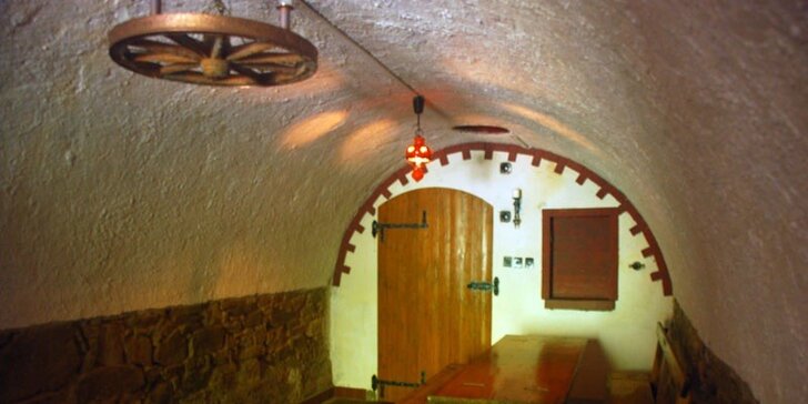 Víkendový pobyt pro 4 osoby na Moravském Slovácku s možností degustace v historickém vinném sklípku.