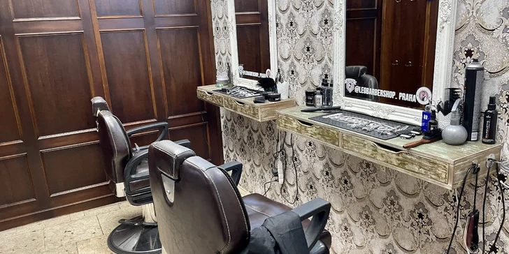 Pánský módní barber střih i úprava vousů v barbershopu na Vinohradech