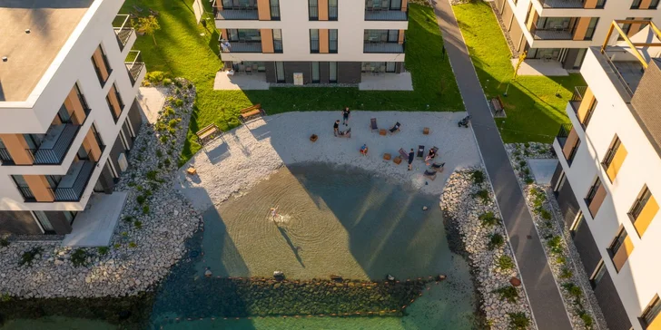 Moderní resort v polských Beskydech: apartmán s kuchyňkou, jídlo a neomezený wellness