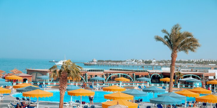 Dovolená v Egyptě s all inclusive v 4* hotelu Aladdin Beach Resort, dítě za cenu letenky a dětský klub Čedog