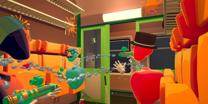 Úniková hra ve virtuální realitě: odhalte tajemství hacknutého vlaku, hra pro 2–4 hráče