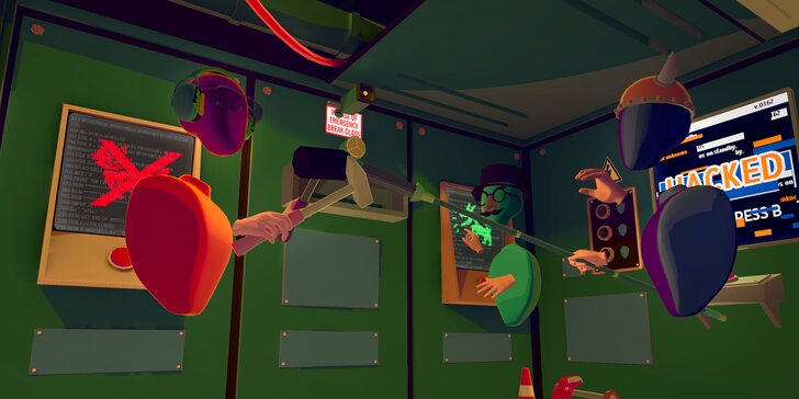 Úniková hra ve virtuální realitě: odhalte tajemství hacknutého vlaku, hra pro 2–4 hráče