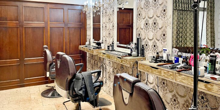 Pánský módní barber střih i úprava vousů v barbershopu na Vinohradech