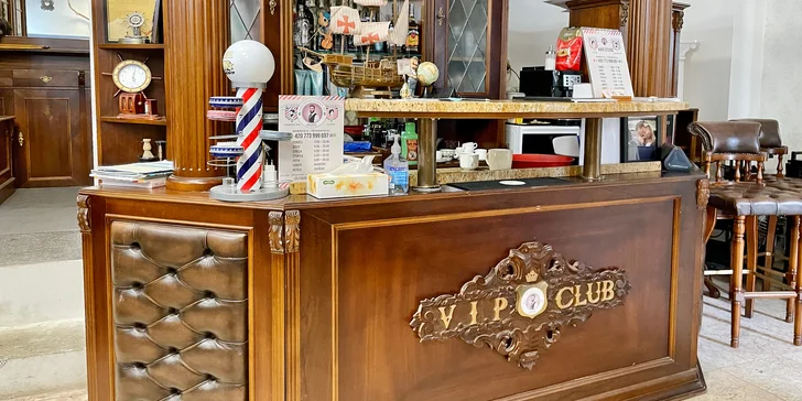 Pánský módní barber střih i úprava vousů v barbershopu na Vinohradech