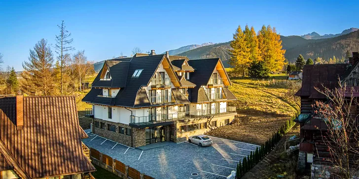 Pobyt v moderním hotelu jen 2 km od vyhlášené ulice Krupówki, sleva na vstup do aquaparku