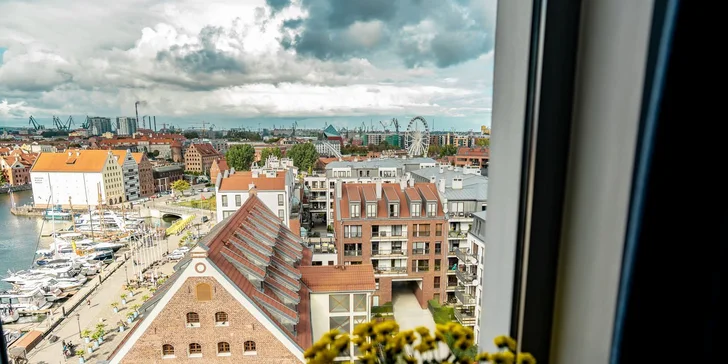 Historické centrum Gdaňsku: ubytování v moderním hotelu i památky