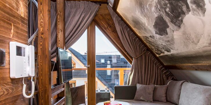 Krásné nové apartmány v Zakopaném: neomezený vstup do sauny a venkovního geotermálního bazénu
