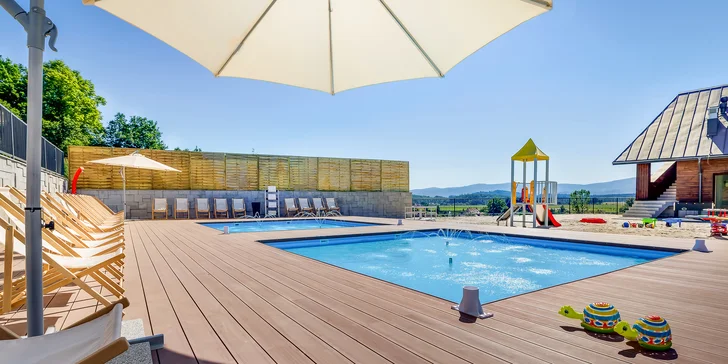 Podhůří polských Krkonoš pro pár i rodinu: jídlo, neomezený wellness i zábavní centrum