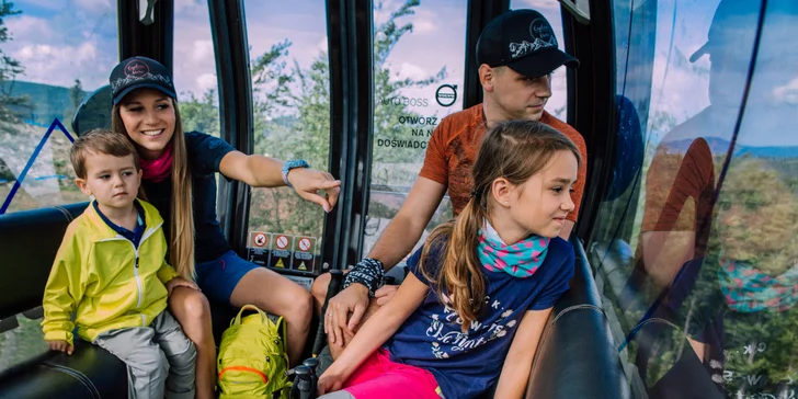 Zpáteční jízdenka na lanovky ve Szczyrku v polských Beskydech