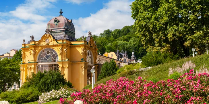 Pobyt v centru Mariánských Lázní se stravou, bazénem i wellness procedurami