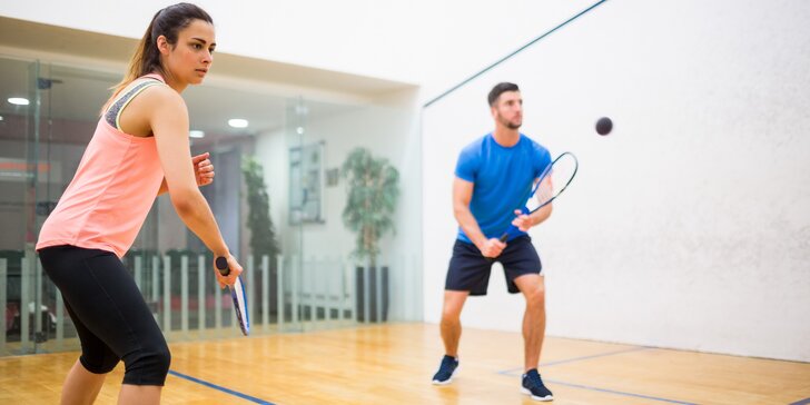 Sportovní zábava: hodinový pronájem kurtu na squash bez limitu hráčů