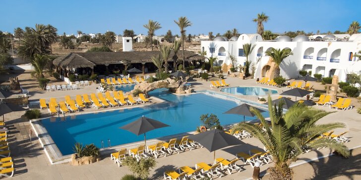 Dovolená v 3*+ hotelu Djerba Holiday Club: all inclusive a dítě za cenu letenky