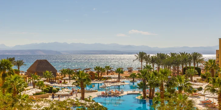 All inclusive rodinná dovolená v Egyptě vč. letenky: 5* hotel Strand Taba Heights Beach, dítě za cenu letenky